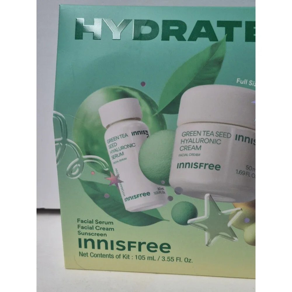 Innisfree Hydrate + Protect Limited Edition Skincare Set Brand New In Box